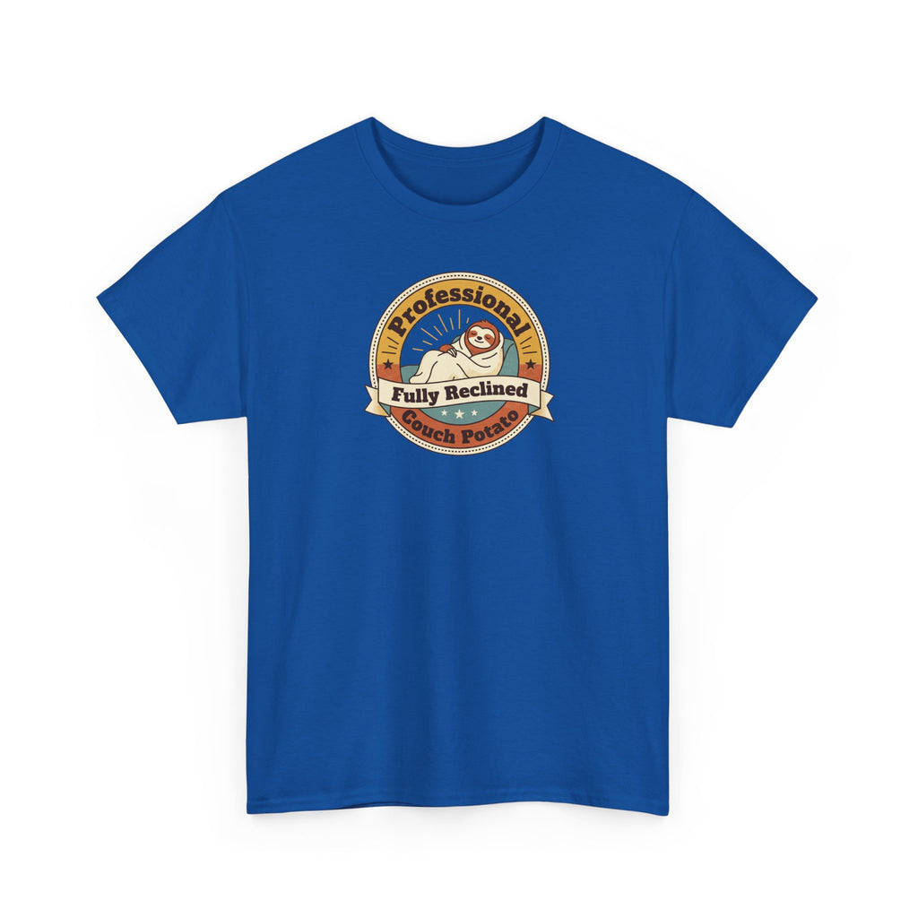 Professional Nap Club T-Shirt | Funny Couch Potato Sloth Graphic Tee
