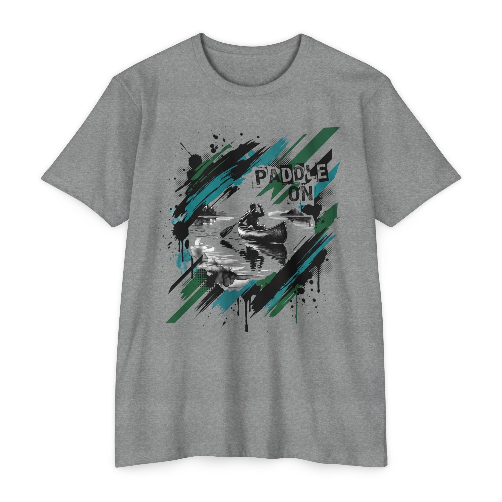 Kayaker T-Shirt Paddle On Kayaking Canoe Graphic Tee Water Sports Paddler Gift Outdoor Adventure Unisex