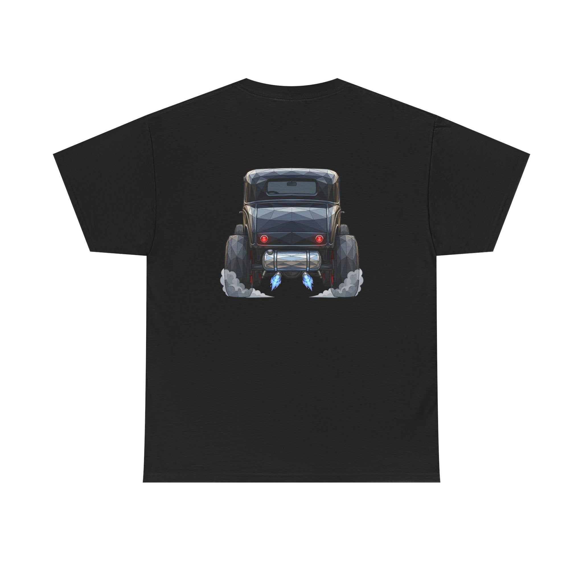 Vintage Hot Rod Front and Rear Tee | Classic Car Graphic Shirt