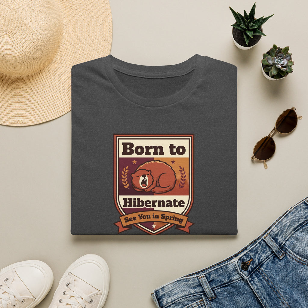 Born to Hibernate Bear graphic tee | T-Shirt, Cozy Winter Design