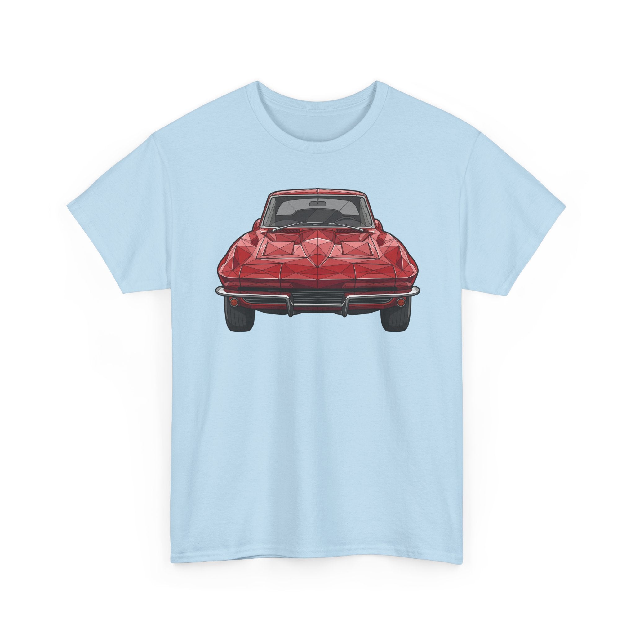 Retro Split Window Sports Coupe T-Shirt | Front and Rear View