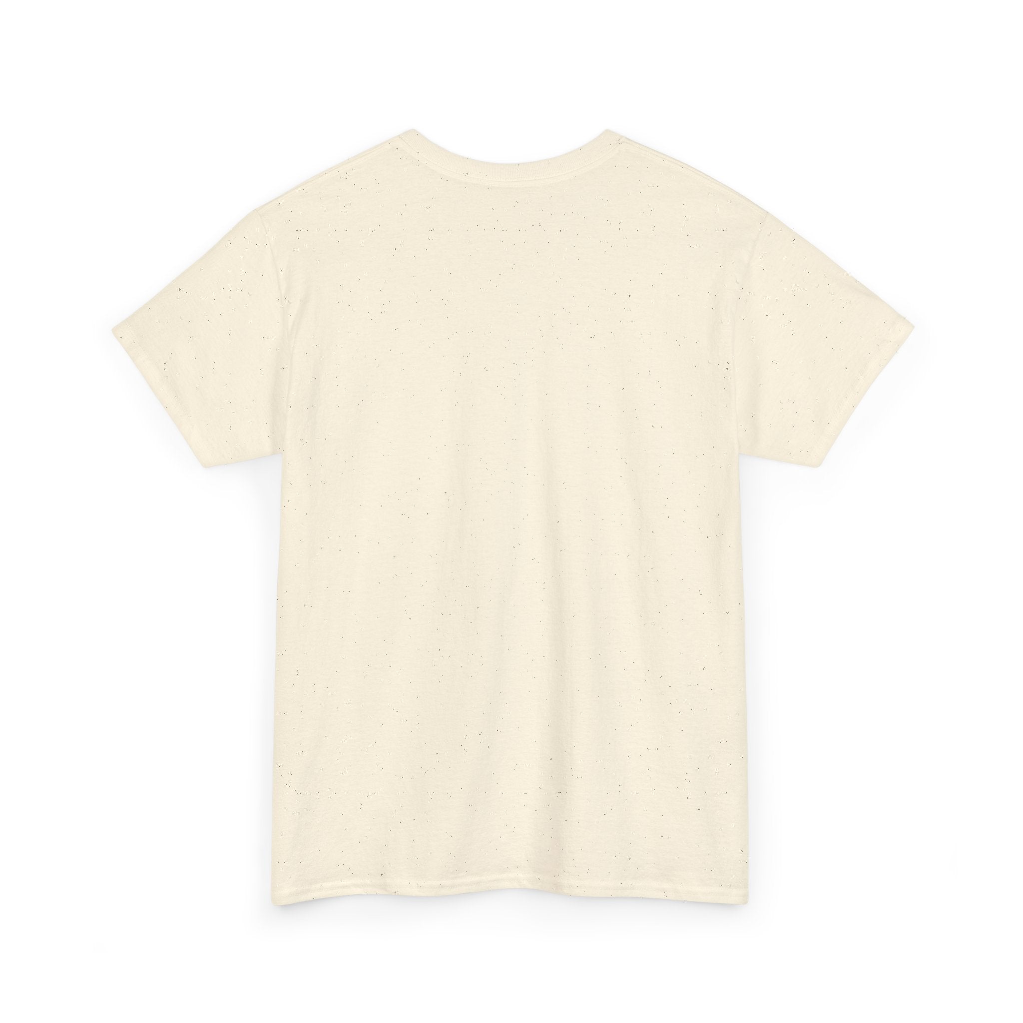 Natural T-shirt, plain crew neck short sleeves, no graphic