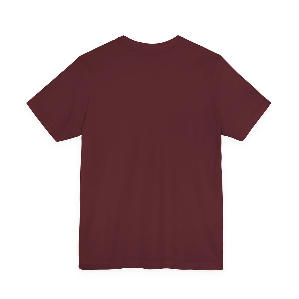 T-Shirt mit Rundhalsausschnitt in Dunkelrot