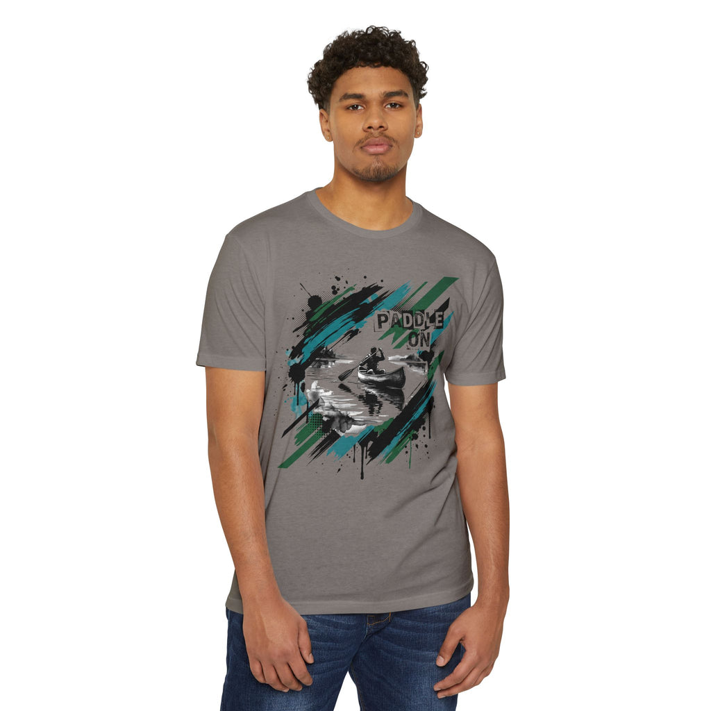 Kayaker T-Shirt Paddle On Kayaking Canoe Graphic Tee Water Sports Paddler Gift Outdoor Adventure Unisex