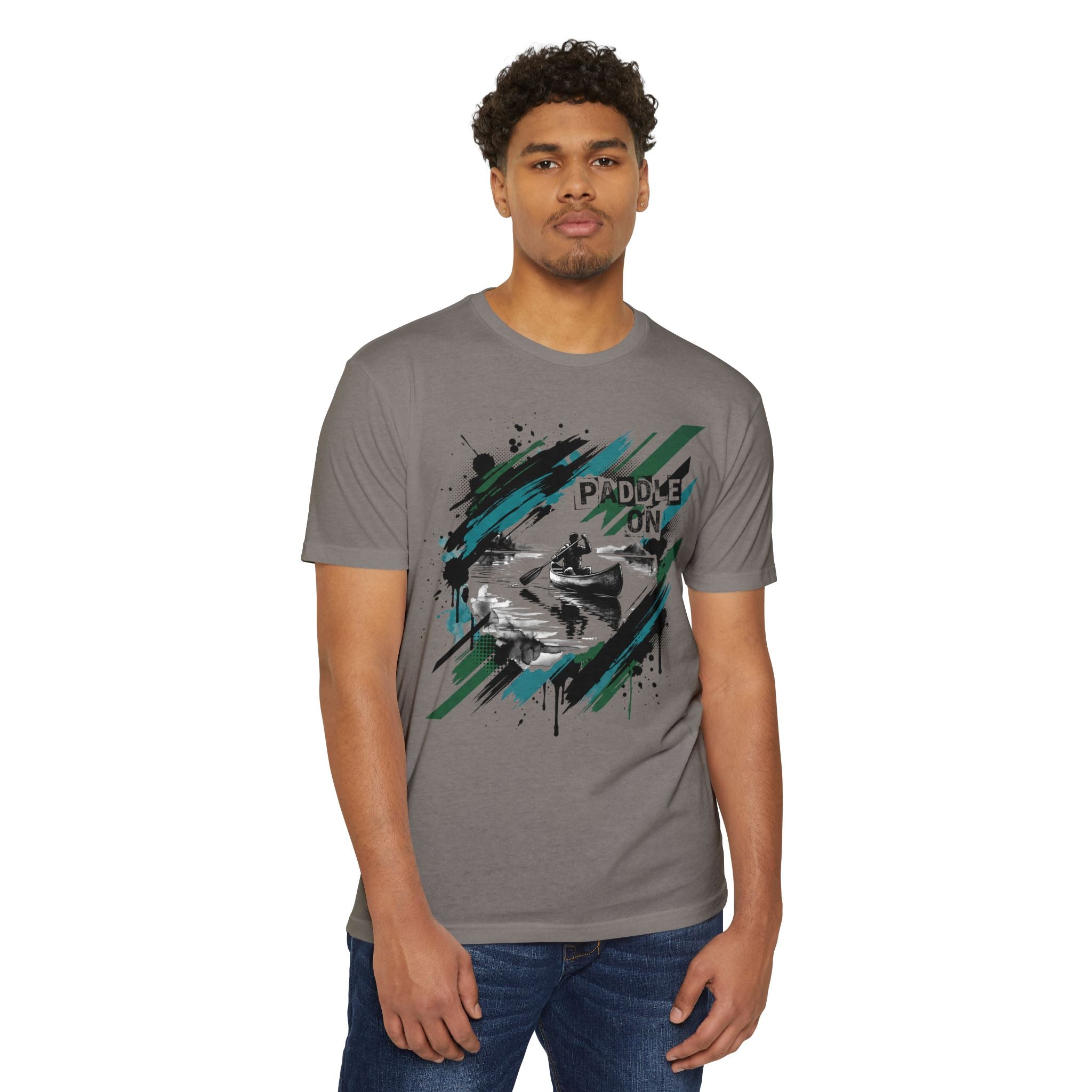 Kayaker T-Shirt Paddle On Kayaking Canoe Graphic Tee Water Sports Paddler Gift Outdoor Adventure Unisex
