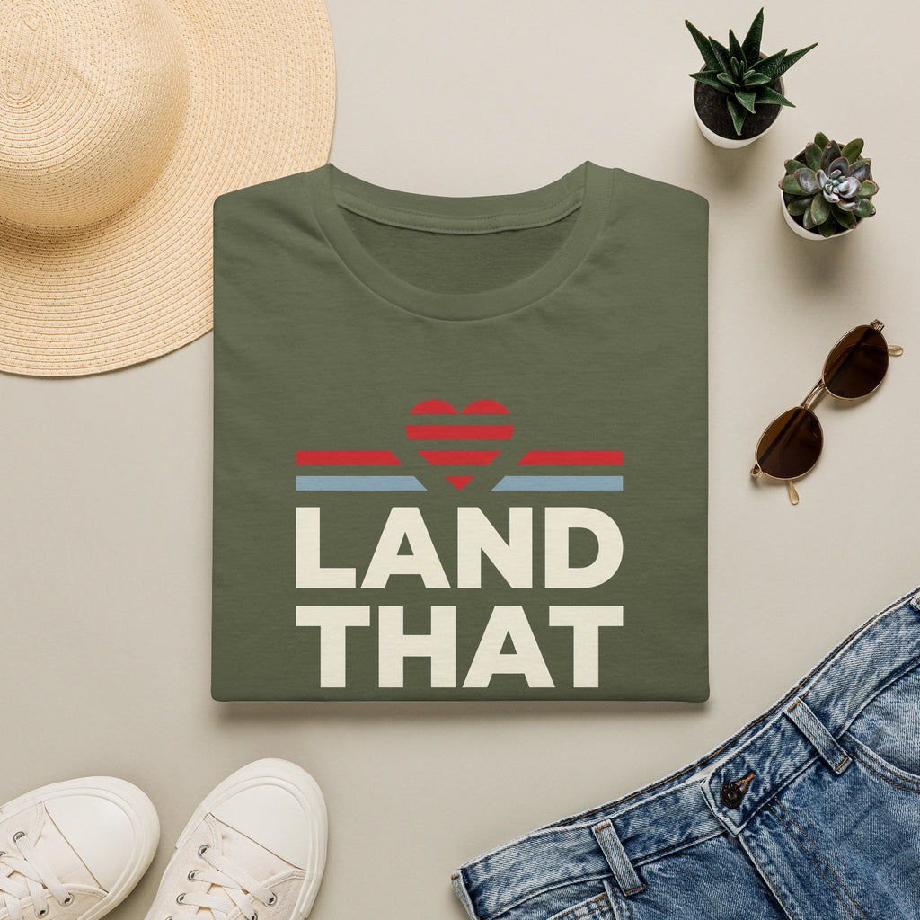 Land That I Love T-Shirt | Patriotic America Shirt, USA Heart Tee, 4th of July Gift, Patriotic Unisex Graphic Tee