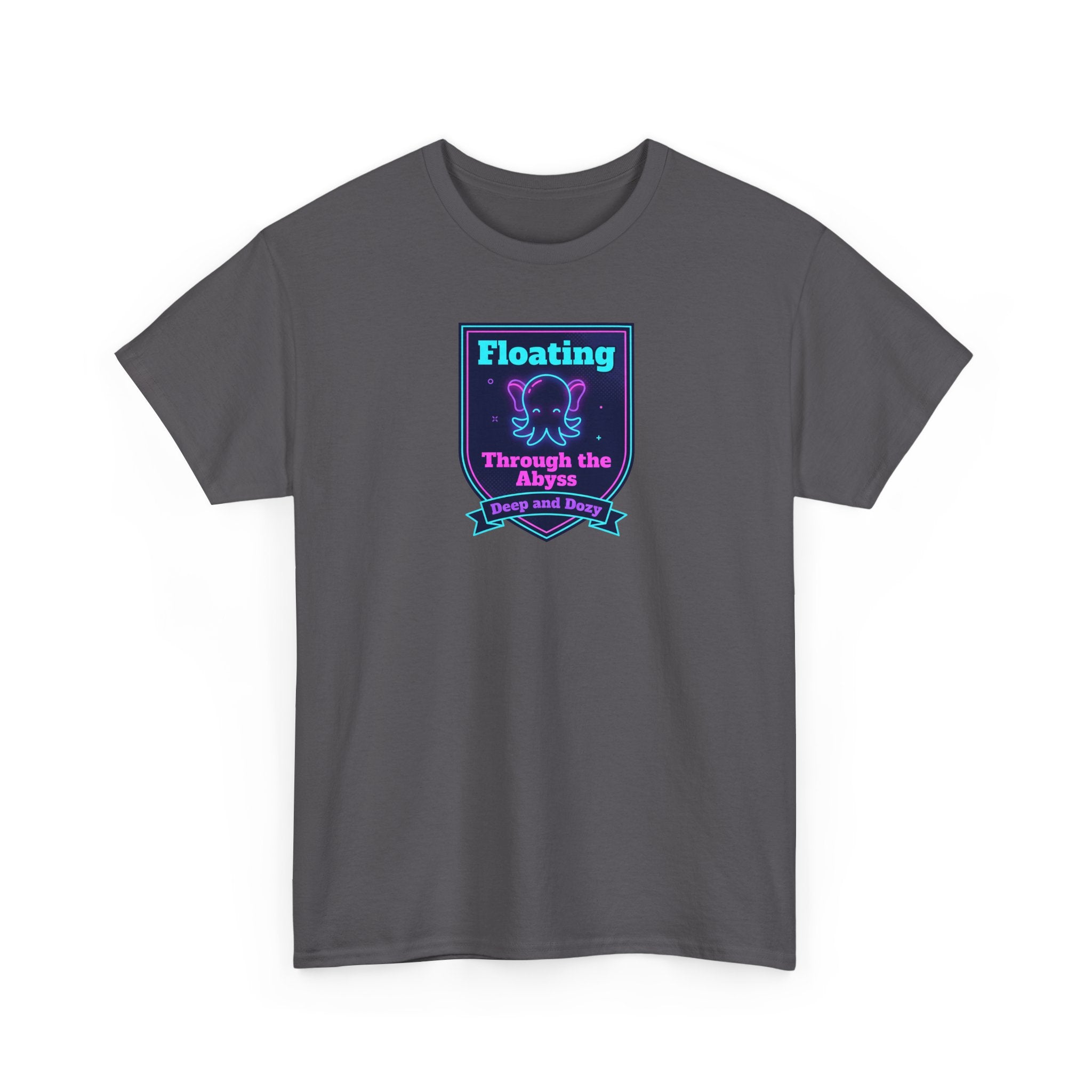 Floating Through the Abyss Tee | Neon Octopus Graphic