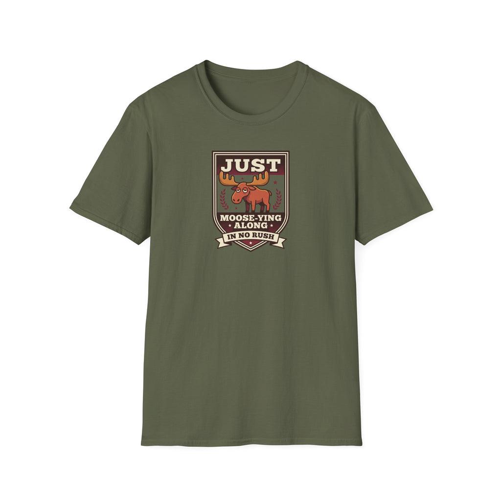 Just Moose-ying Along shirt | Moose graphic tee, Woodland humor