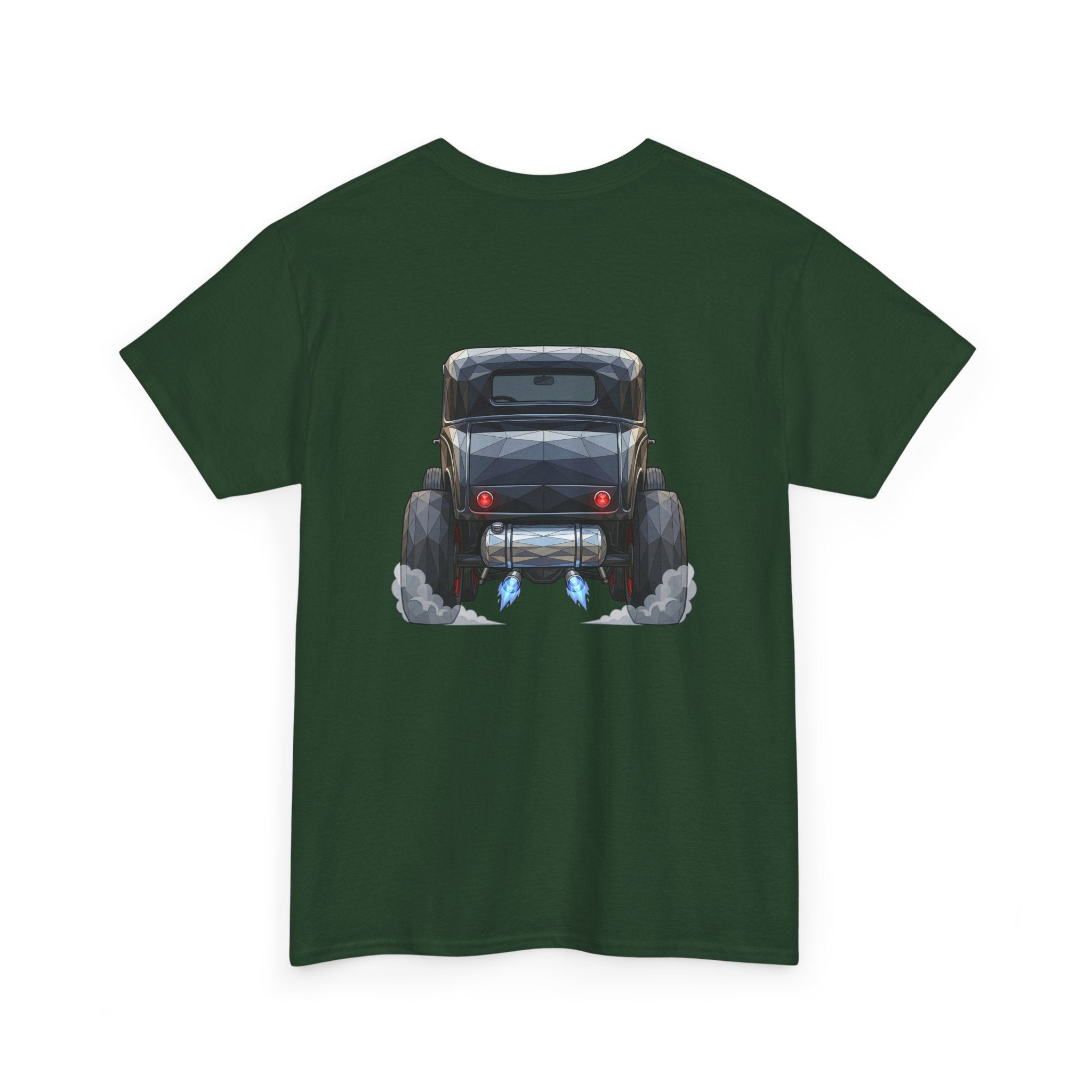 Vintage Hot Rod Front and Rear Tee | Classic Car Graphic Shirt