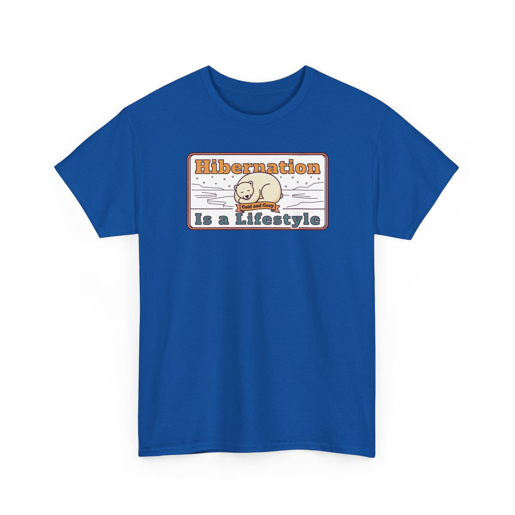 Hibernation Is a Lifestyle T-Shirt | Sloth Nap Illustration