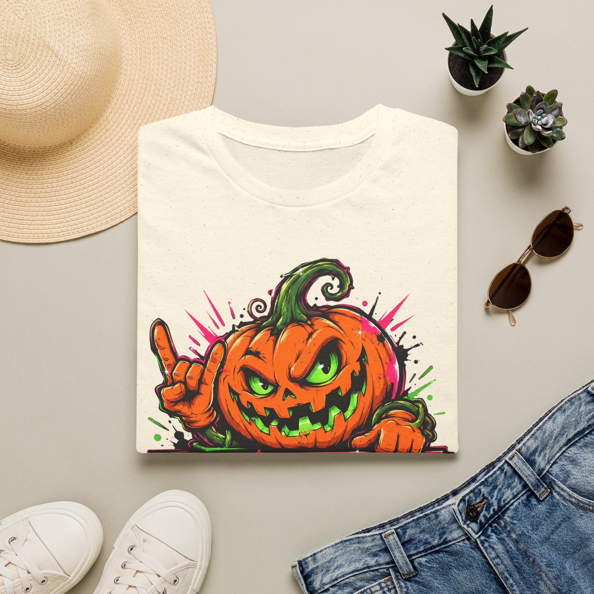 Spooky Season Pumpkin Jack-O-Lantern T-Shirt | Halloween Graphic Tee | Fall Vibes Shirt | Trick or Treat Tee | Pumpkin Lover Gift