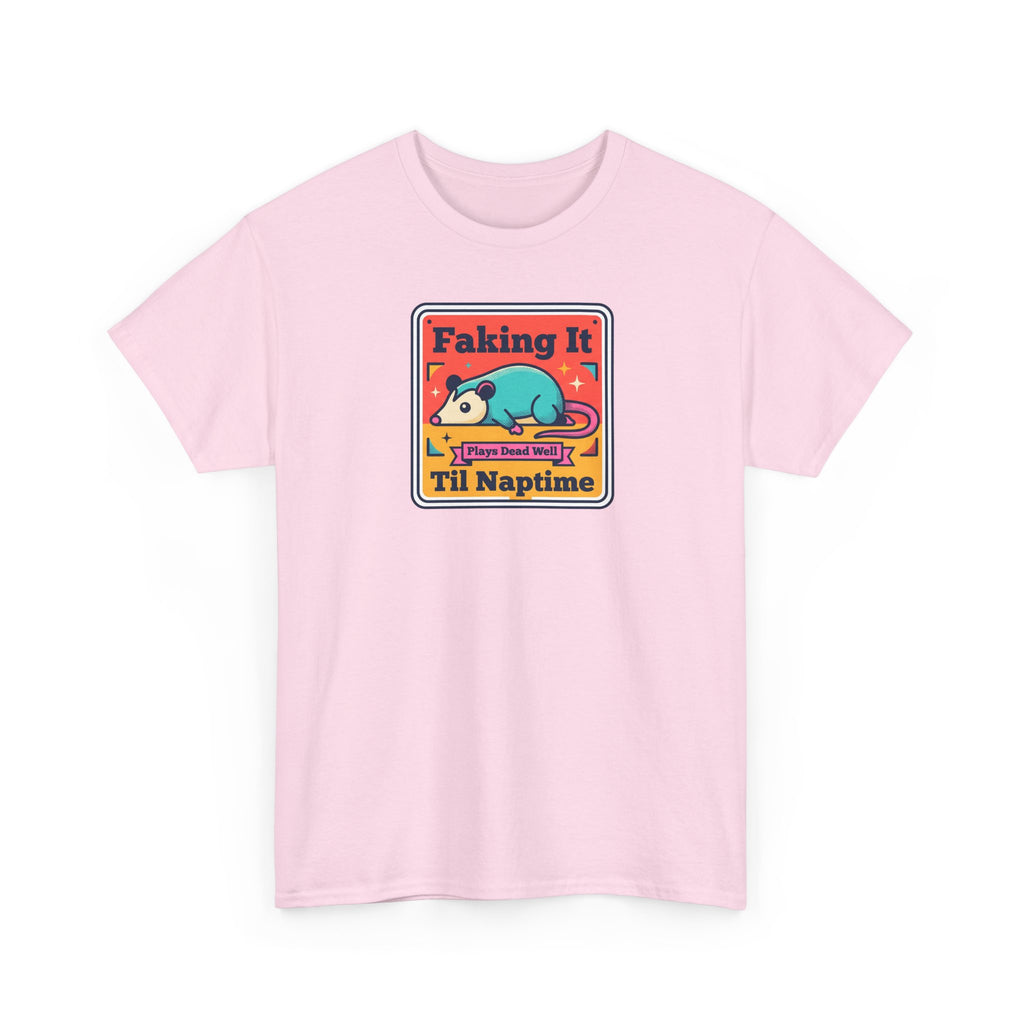 Faking It Til Naptime T-Shirt | Funny Sleeping Panda Tee | Cute Retro Humor Gift for Tired People