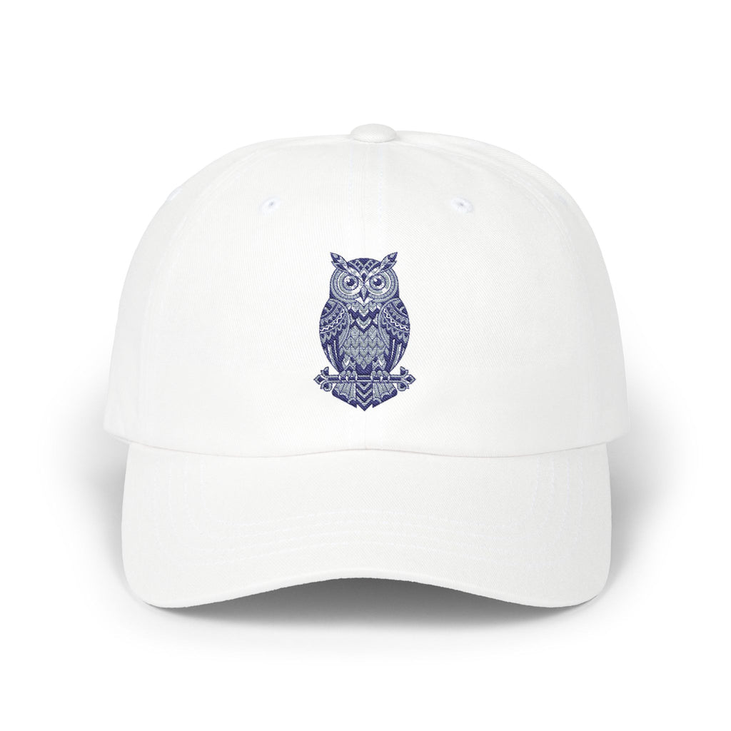 Embroidered Blue Owl Dad Cap – Classic Casual Baseball Hat