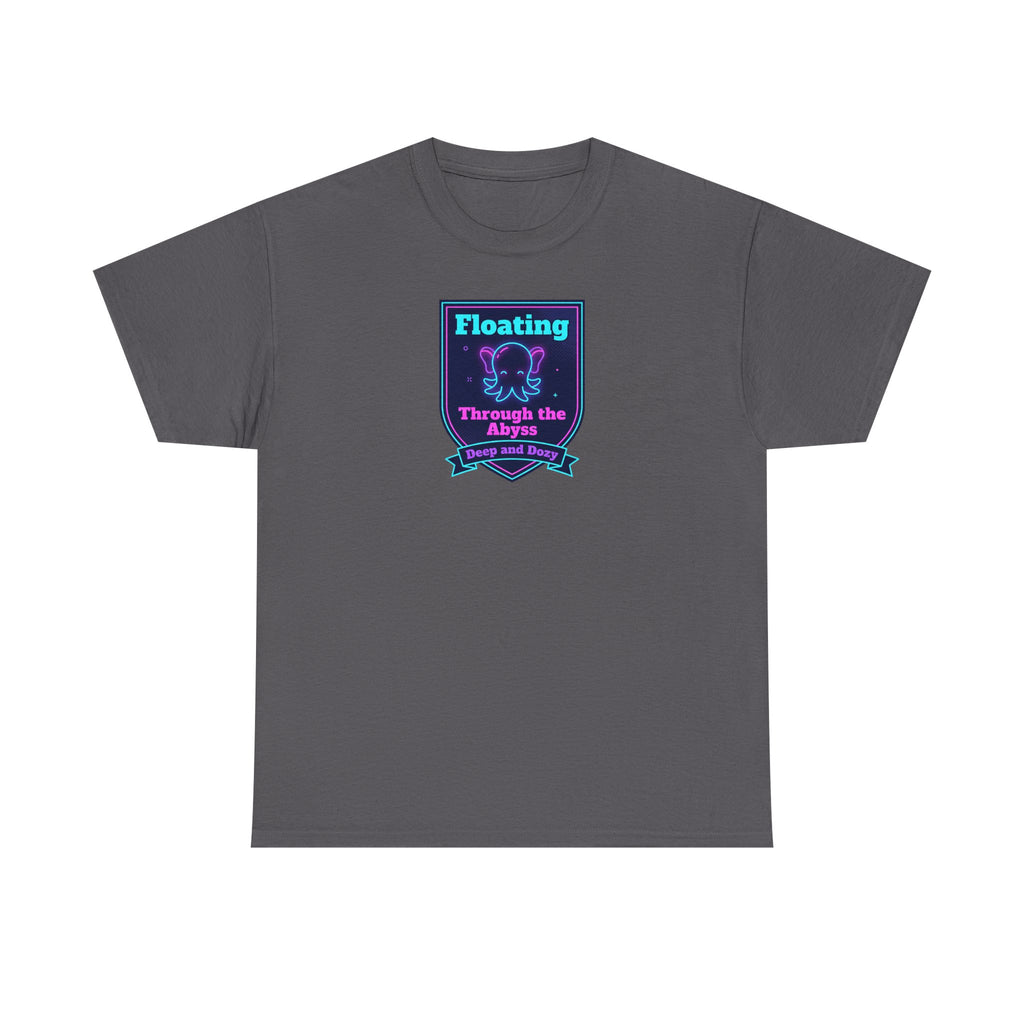 Floating Through the Abyss Tee | Neon Octopus Graphic