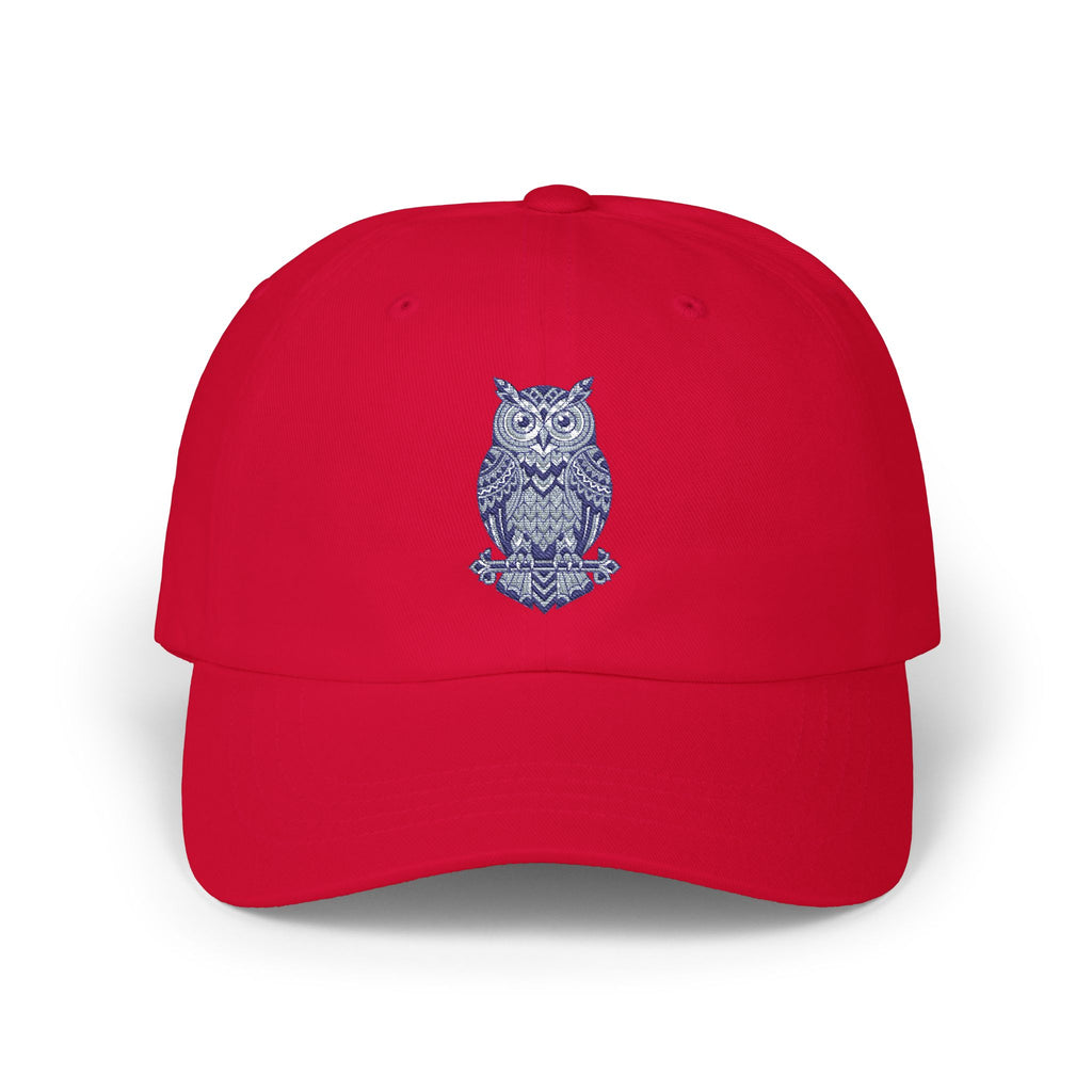 Embroidered Blue Owl Dad Cap – Classic Casual Baseball Hat