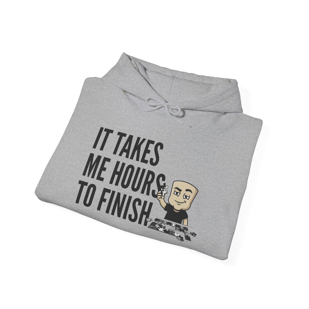 It Takes Me Hours To Finish Hoodie | Funny Chess Gift Adult Humor Naughty Graphic Sweatshirt