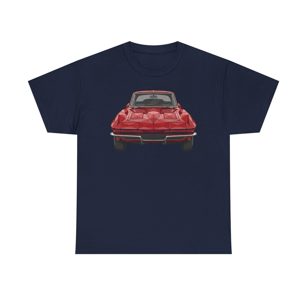 Retro Split Window Sports Coupe T-Shirt | Front and Rear View