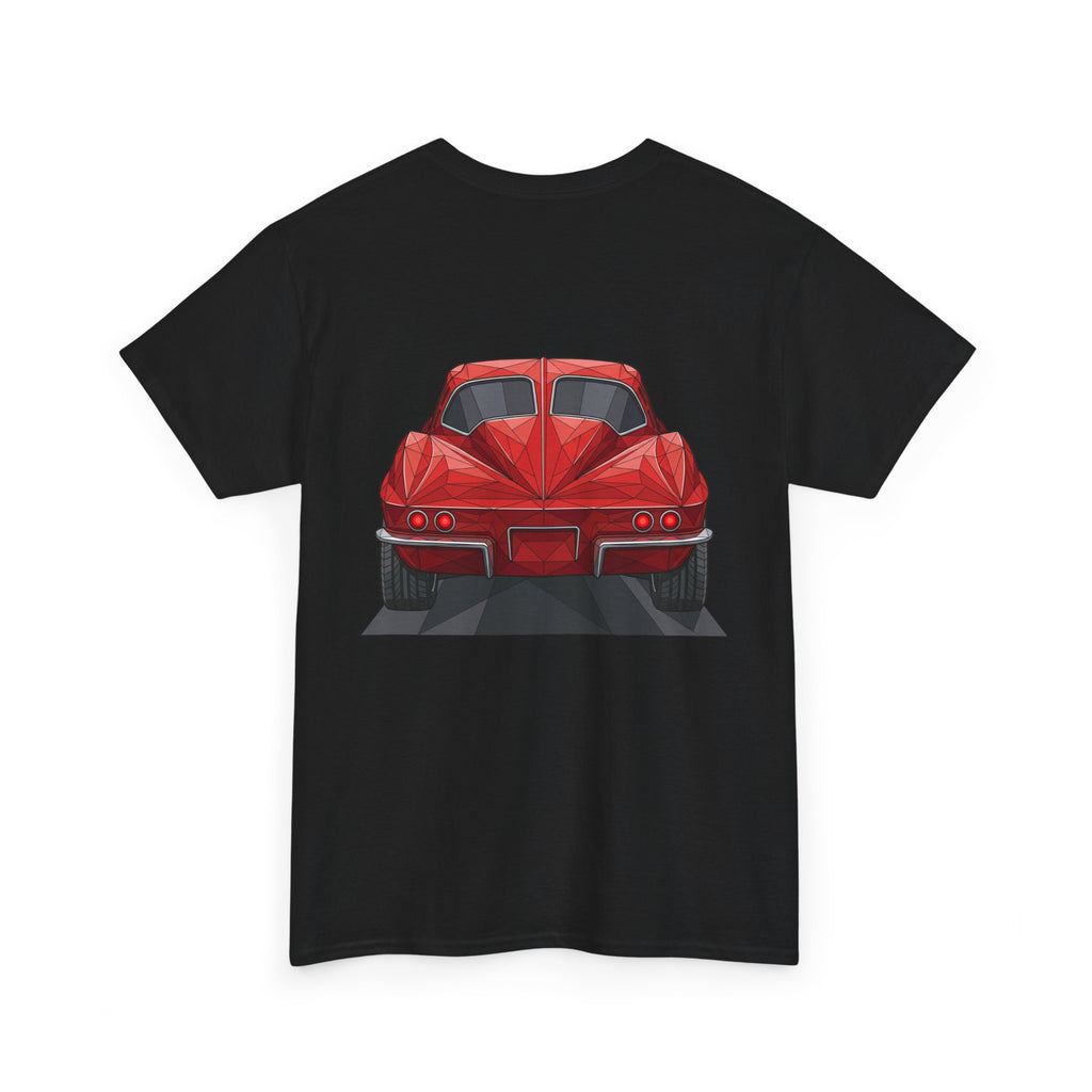 Retro Split Window Sports Coupe T-Shirt | Front and Rear View
