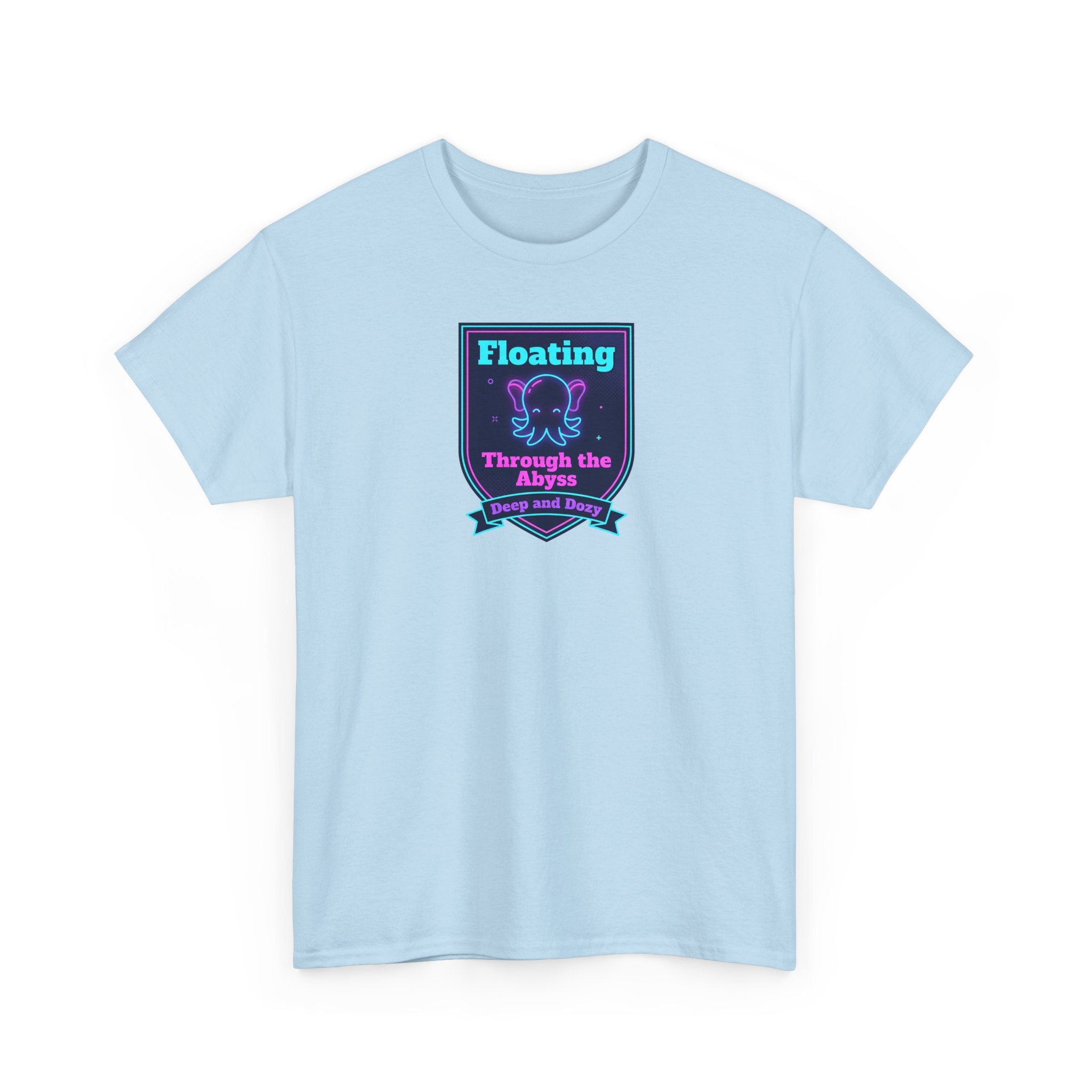Floating Through the Abyss Tee | Neon Octopus Graphic