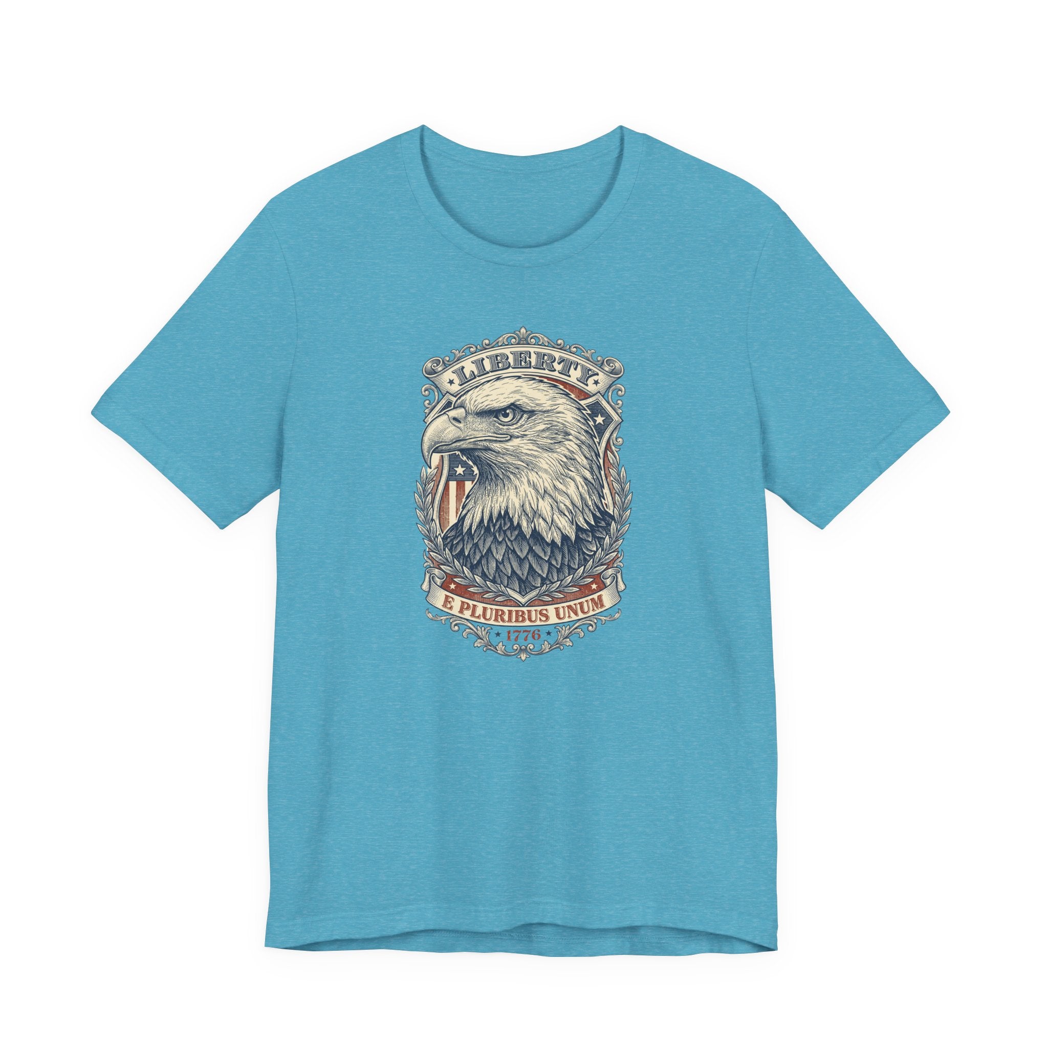 Liberty Bald Eagle tee | Eagle Head Graphic Shirt, E Pluribus Unum design