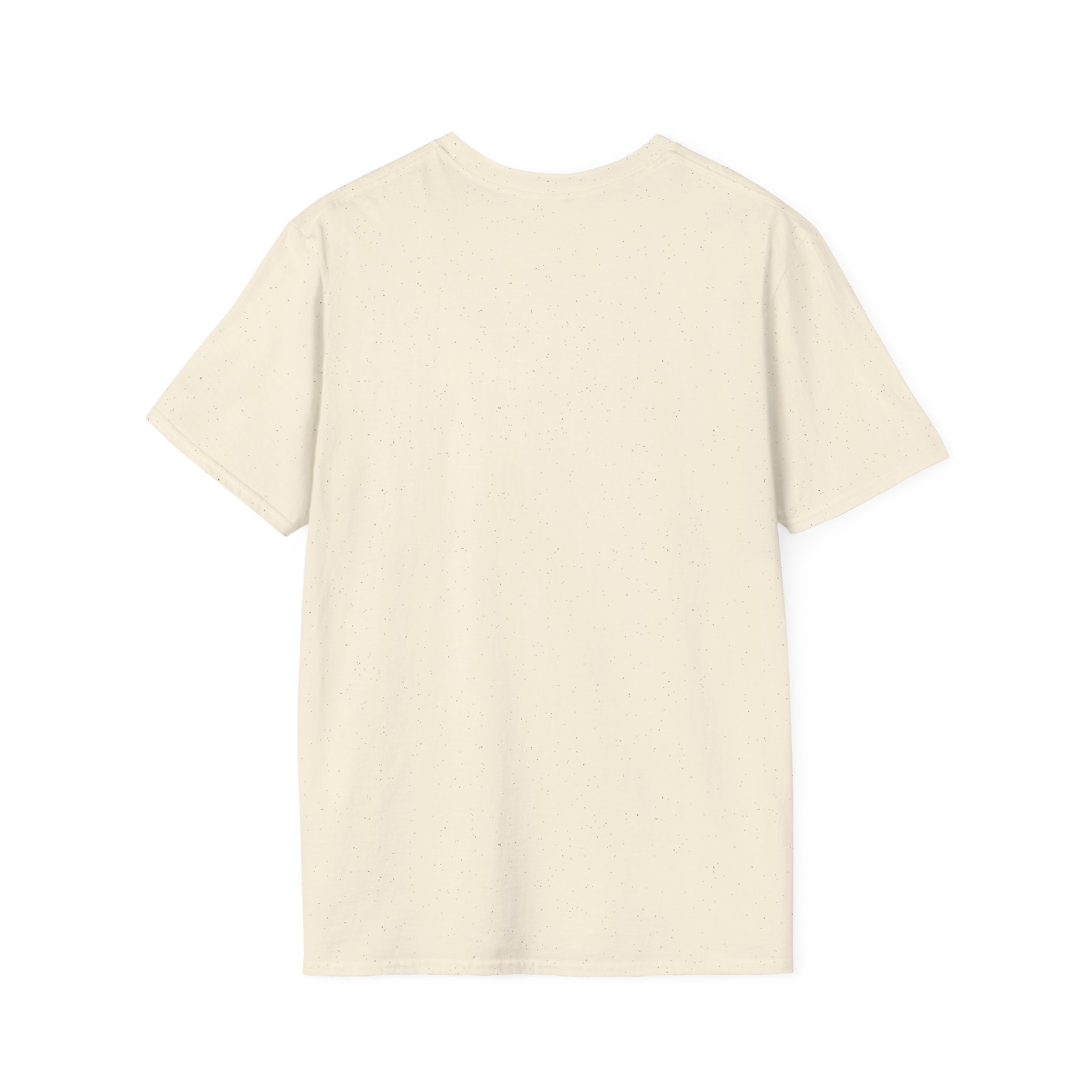Natural crewneck Dad joke T-shirt, plain front