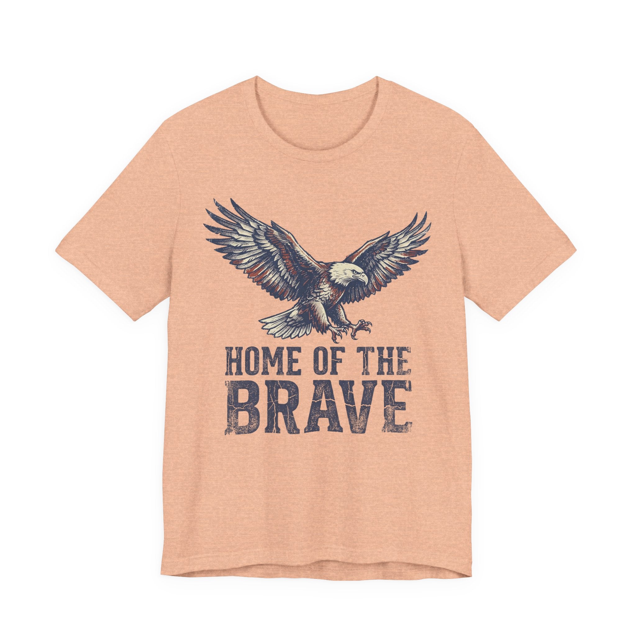 Home of the Brave Bald Eagle T-Shirt — Patriotic Americana Graphic Tee