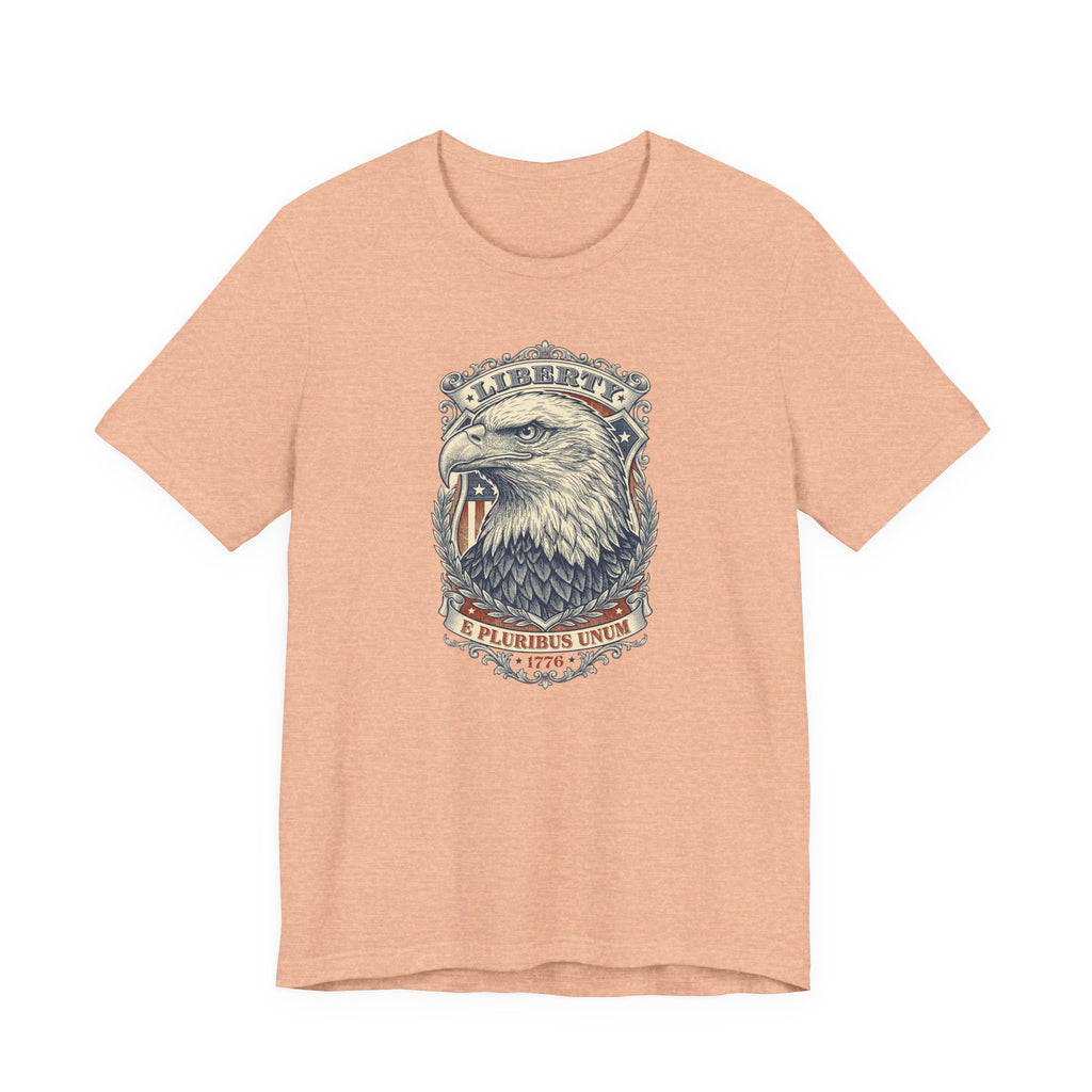 Liberty Bald Eagle tee | Eagle Head Graphic Shirt, E Pluribus Unum design