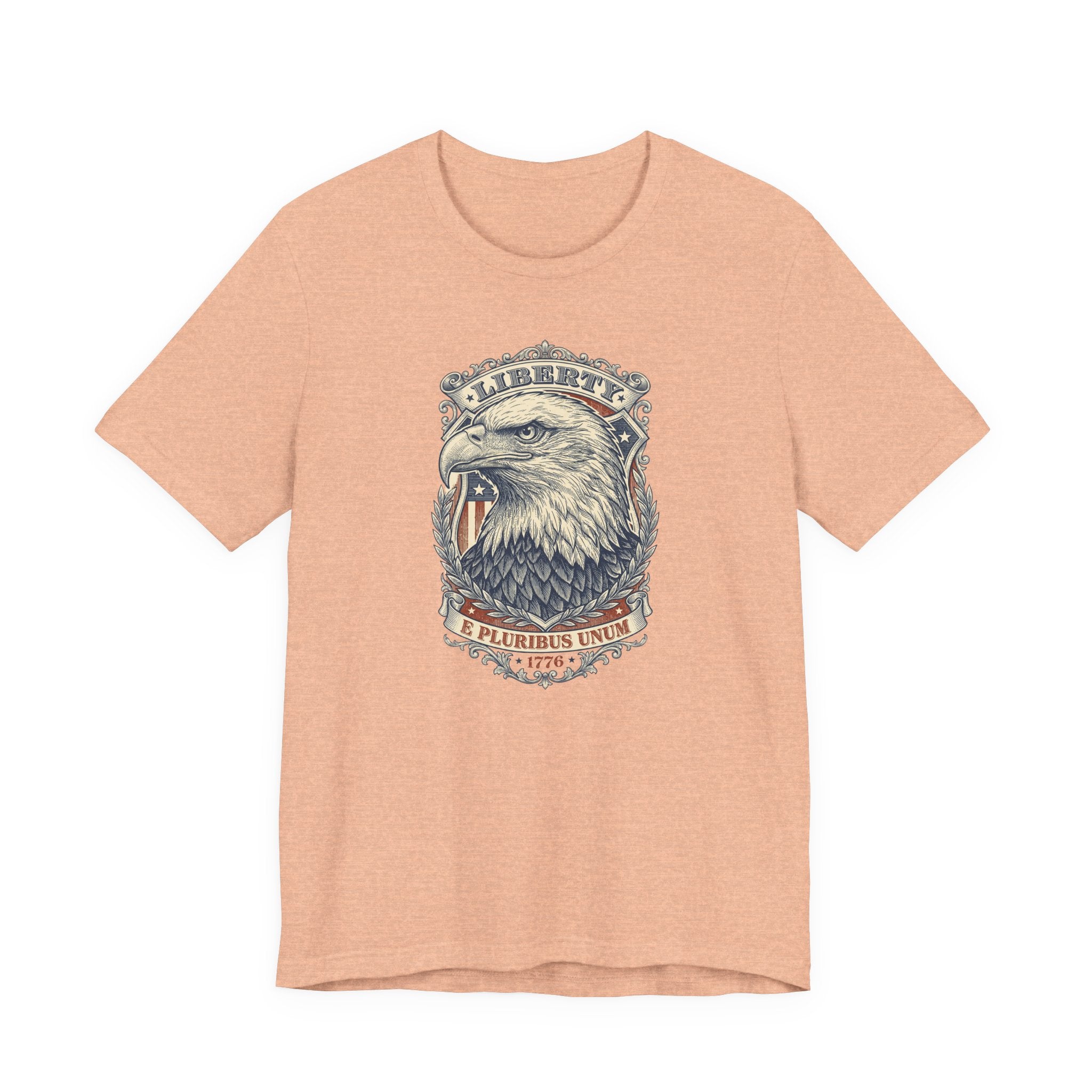 Liberty Bald Eagle tee | Eagle Head Graphic Shirt, E Pluribus Unum design
