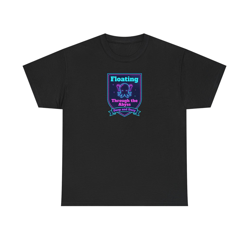 Floating Through the Abyss Tee | Neon Octopus Graphic