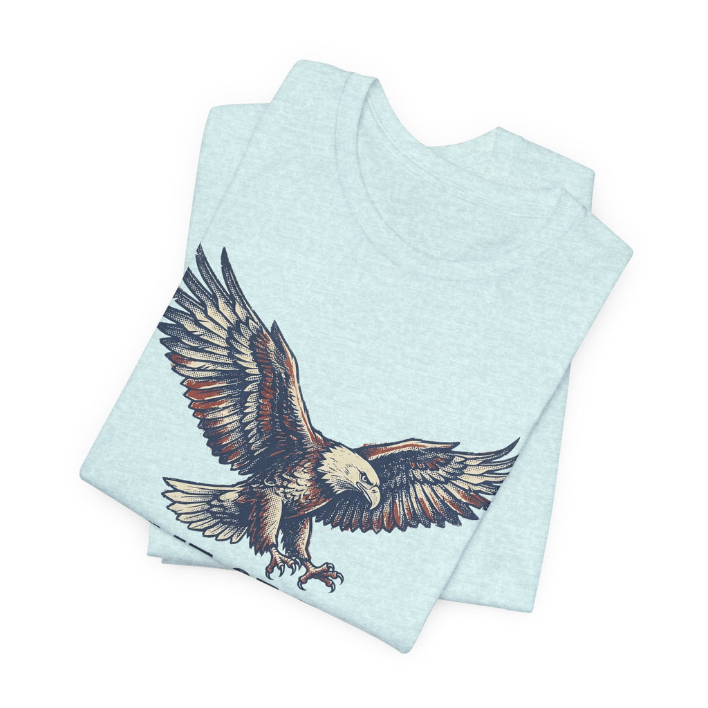 Home of the Brave Bald Eagle T-Shirt — Patriotic Americana Graphic Tee