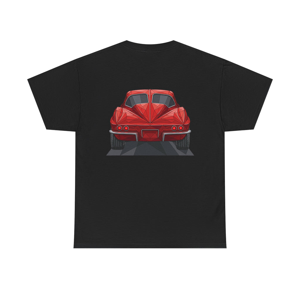 Retro Split Window Sports Coupe T-Shirt | Front and Rear View