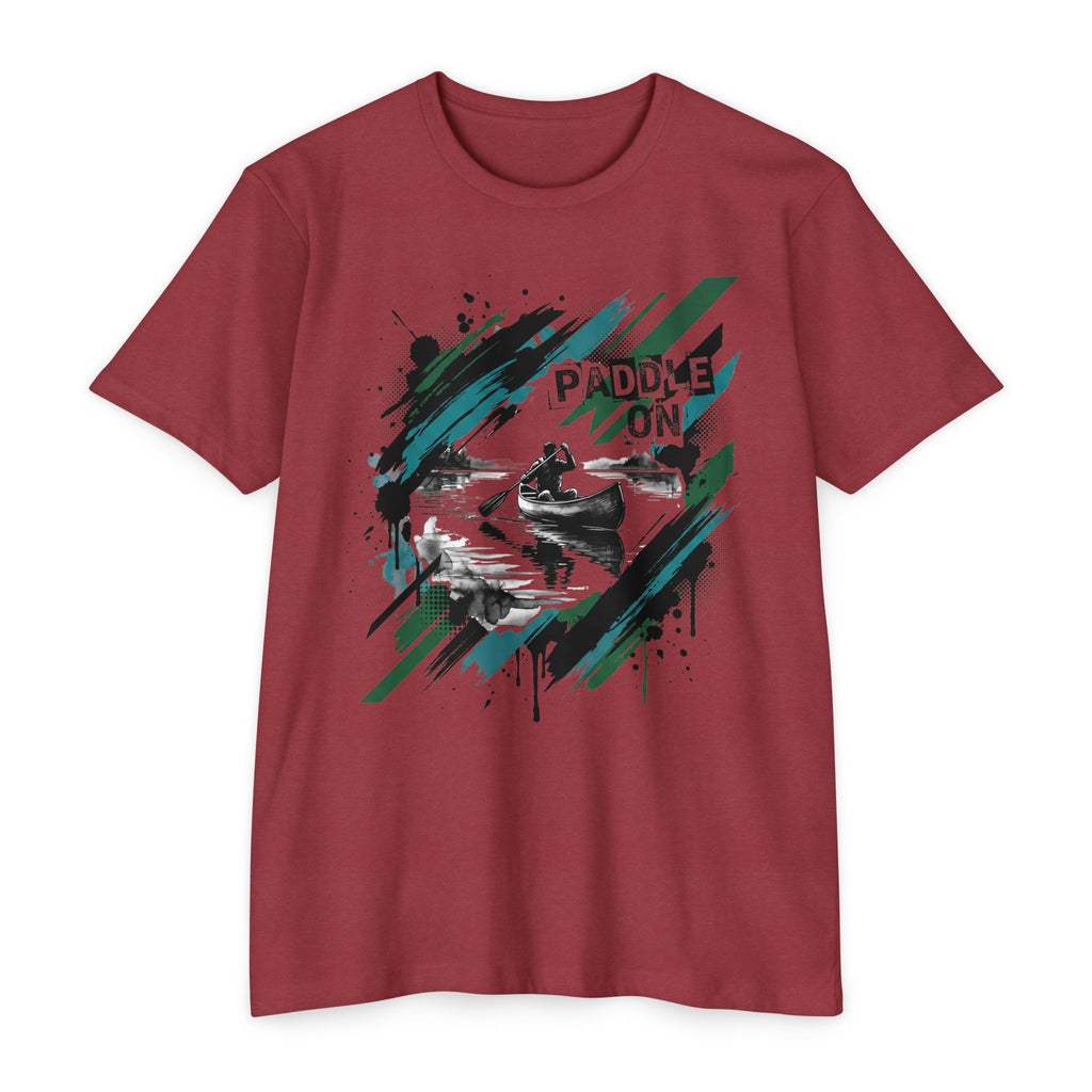 Kayaker T-Shirt Paddle On Kayaking Canoe Graphic Tee Water Sports Paddler Gift Outdoor Adventure Unisex