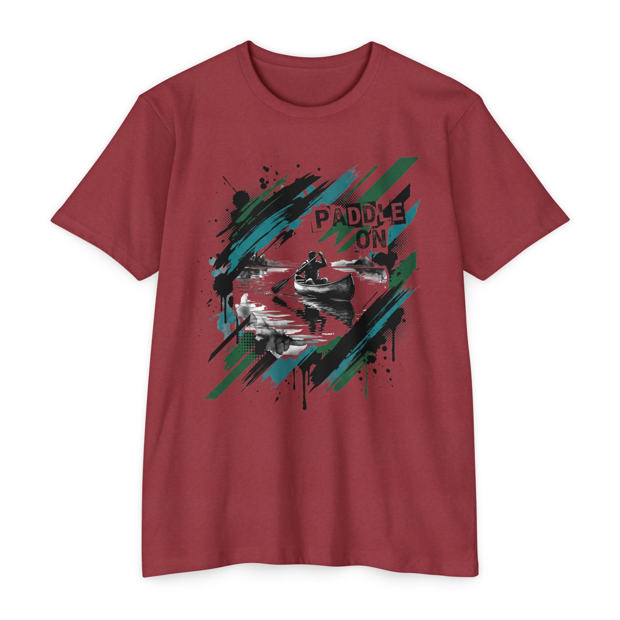 Kayaker T-Shirt Paddle On Kayaking Canoe Graphic Tee Water Sports Paddler Gift Outdoor Adventure Unisex