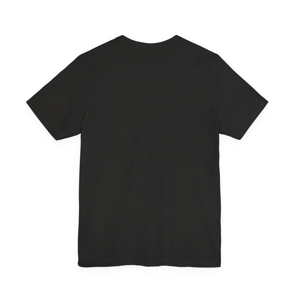 Amethyst crystal skull T-shirt, unprinted back in black