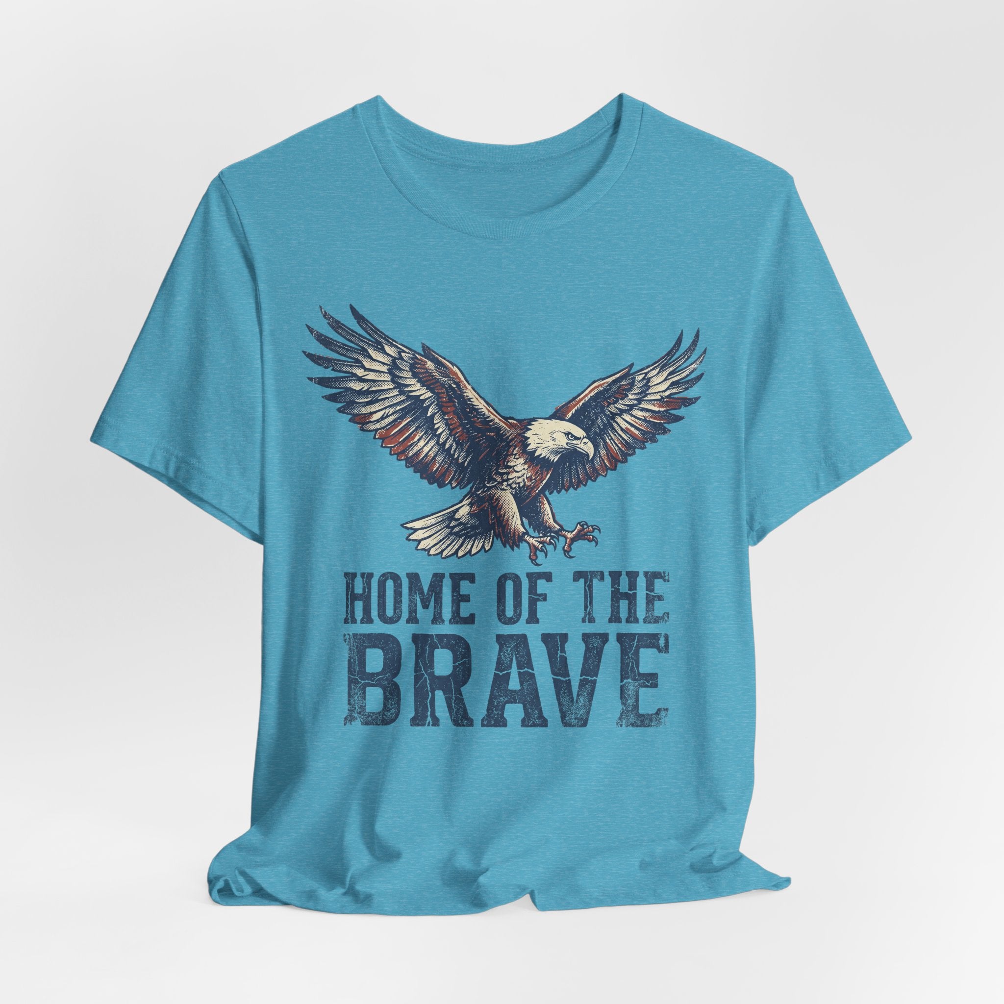 Home of the Brave Bald Eagle T-Shirt — Patriotic Americana Graphic Tee