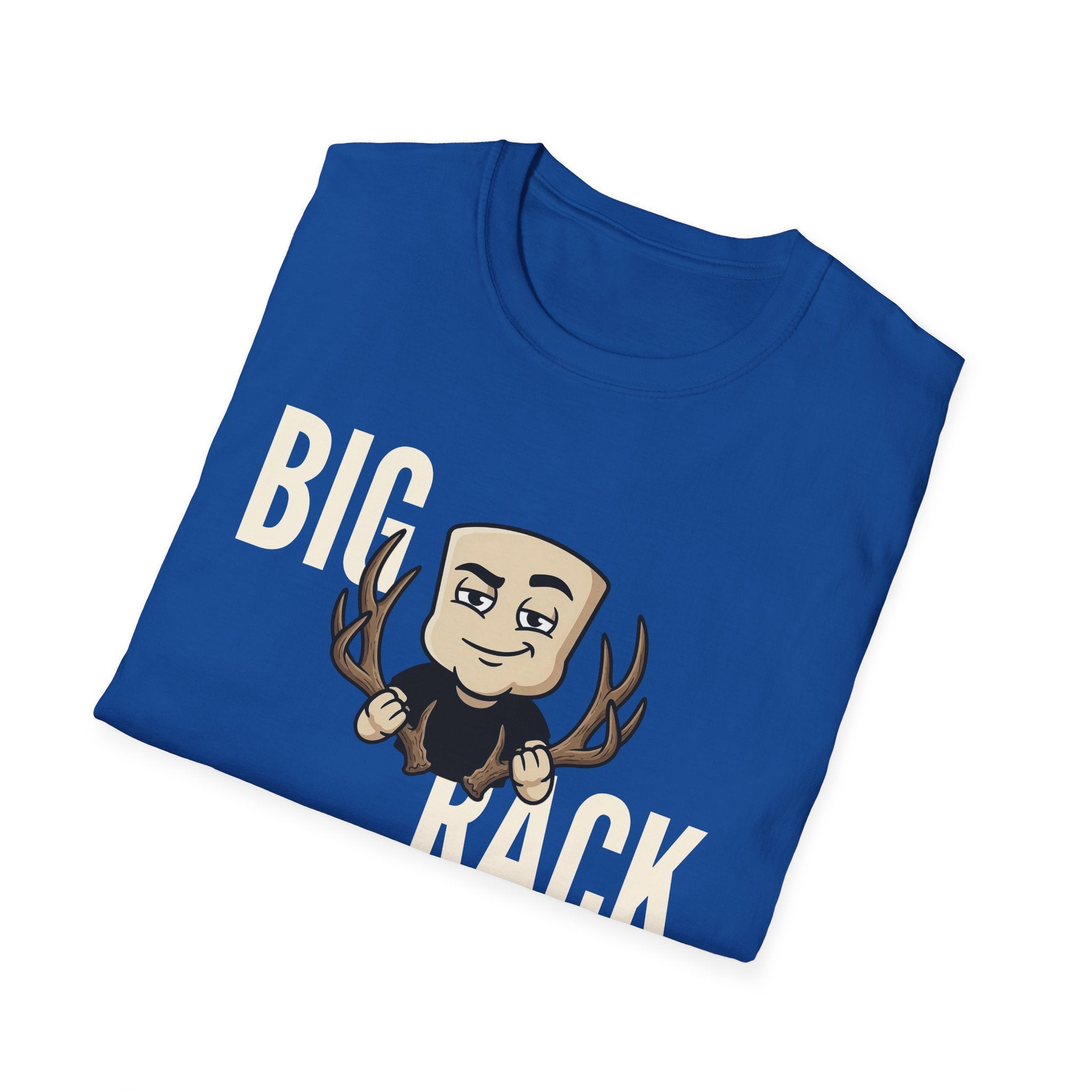 Big Rack T-Shirt, Funny Deer Hunting Tee, Buck Antler Hunter Gift Shirt, Sarcastic Outdoorsman Humor Tee for Men & Women