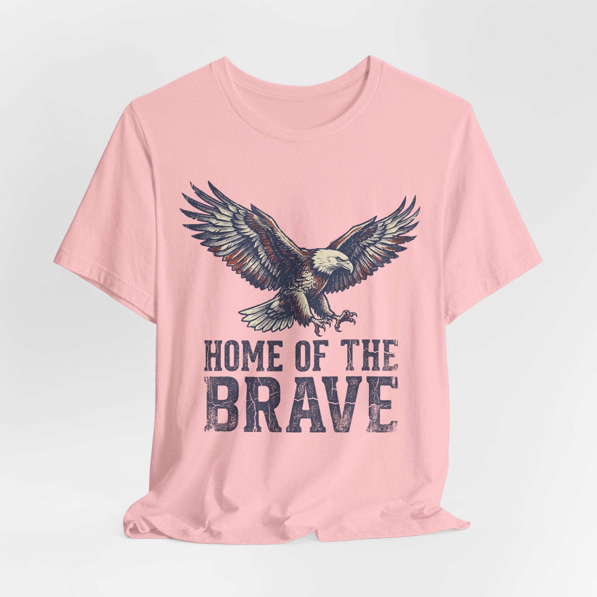 Home of the Brave Bald Eagle T-Shirt — Patriotic Americana Graphic Tee