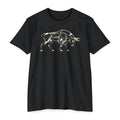 Bull T-Shirt Geometric Illustration Charging Bull Graphic Tee Animal Lover Gift Streetwear Unisex