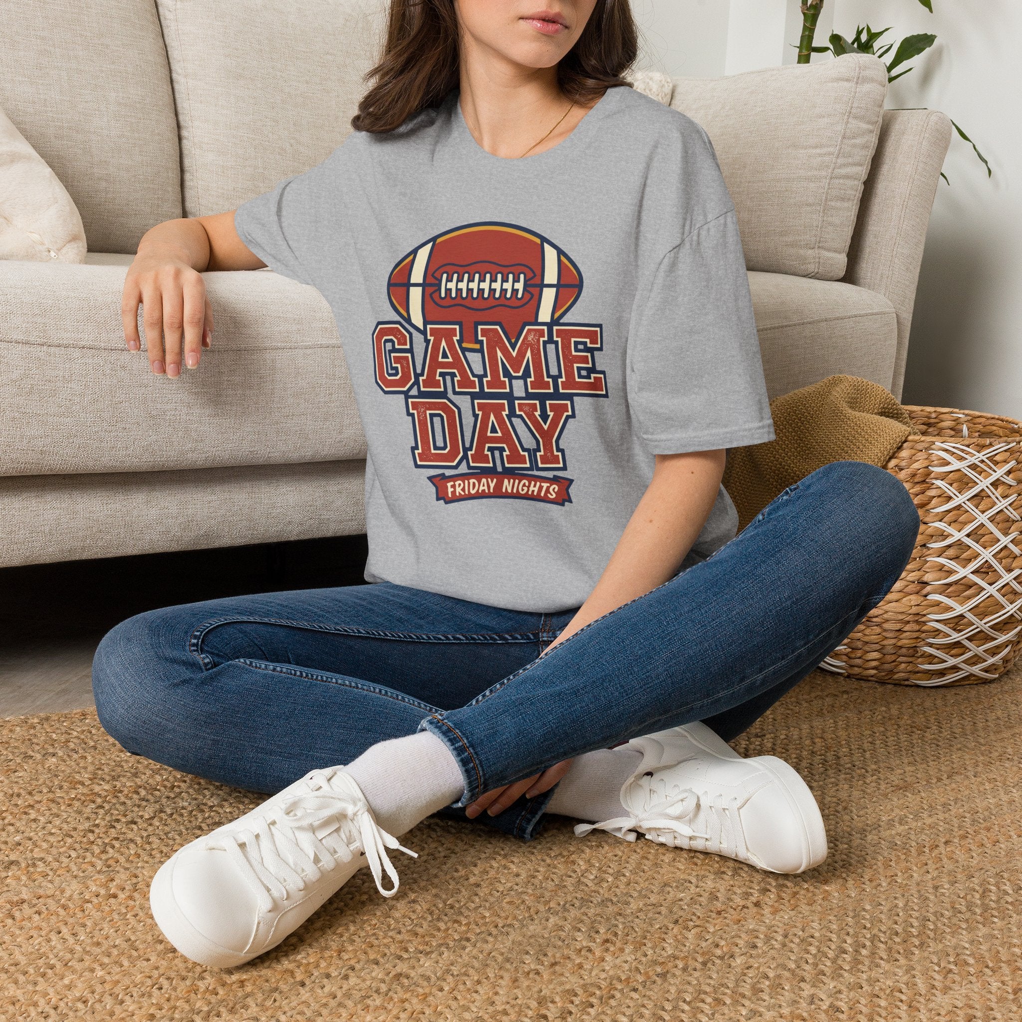 Game Day Football T-Shirt | Vintage Retro Football Fan Tee