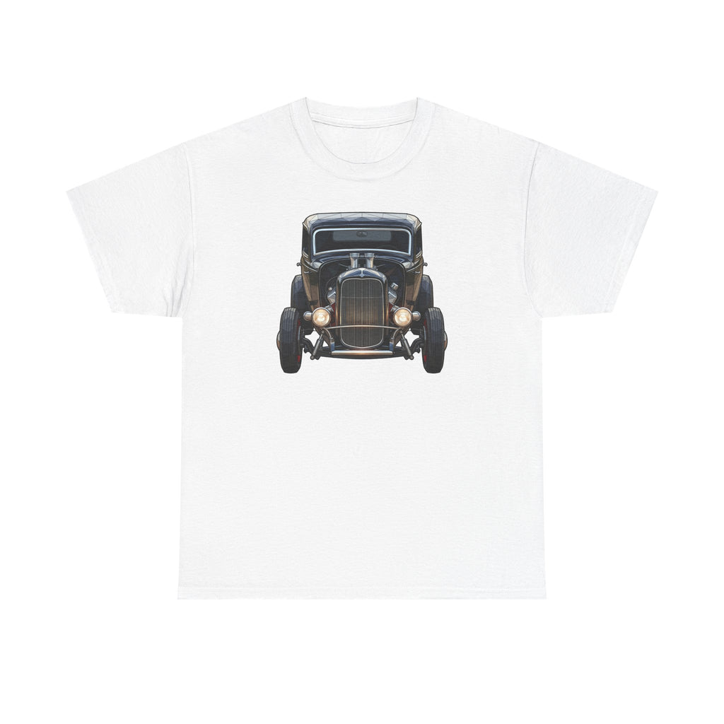Vintage Hot Rod Front and Rear Tee | Classic Car Graphic Shirt