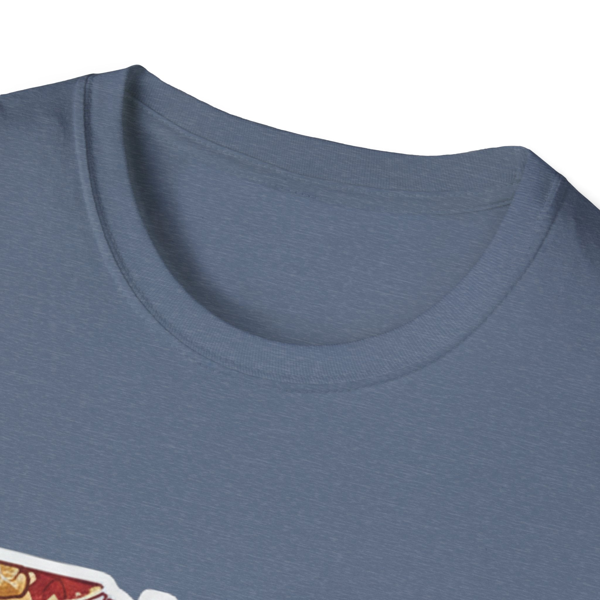 I Am Ohio T-Shirt Kragenansicht, graublauer Stoff