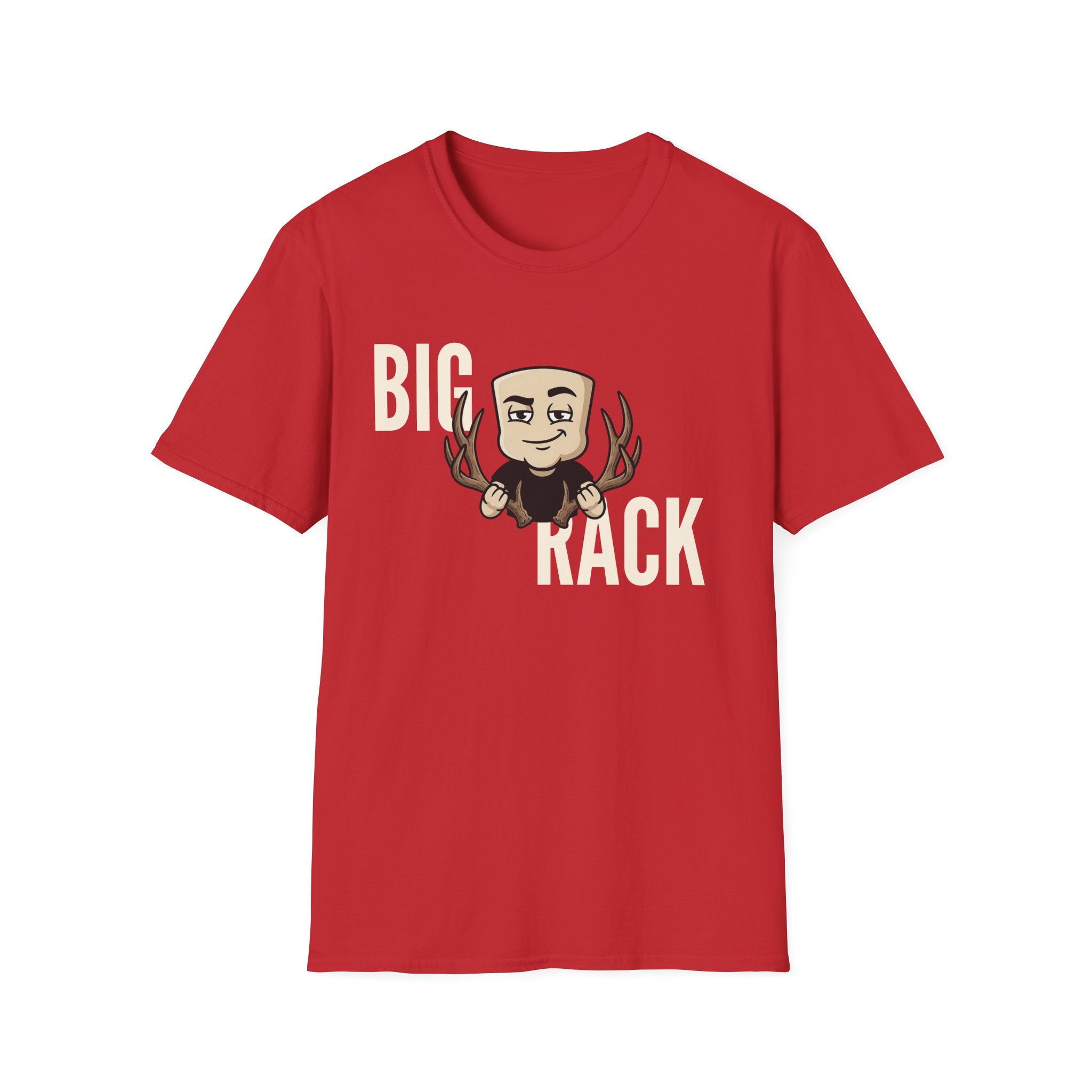 Big Rack T-Shirt, Funny Deer Hunting Tee, Buck Antler Hunter Gift Shirt, Sarcastic Outdoorsman Humor Tee for Men & Women