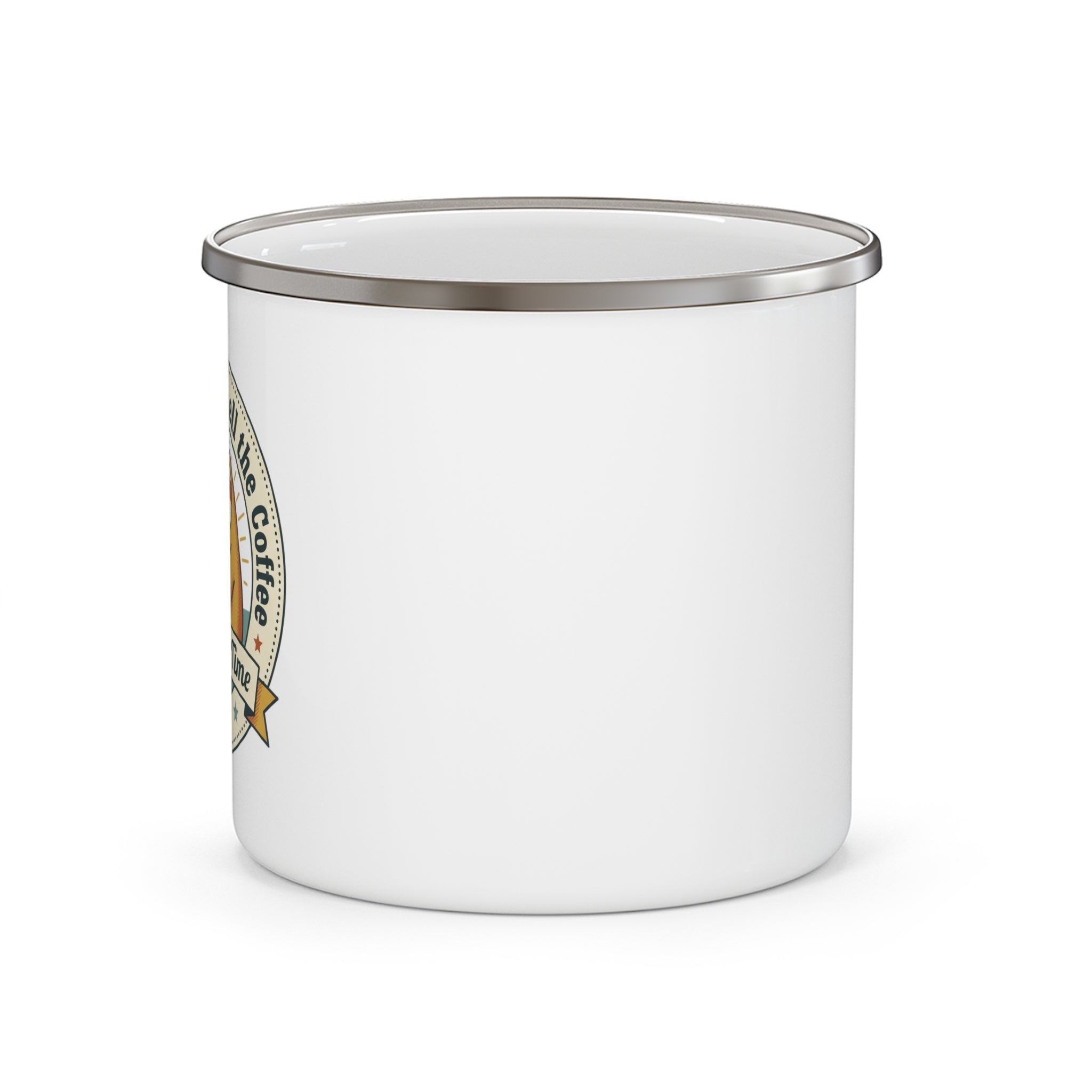 Funny Sloth Mug Slow Down & Smell the Coffee | Cute Sloth Coffee Mug | Enamel Camping Mug | Coffee Lover Gift | Take Your Time Gift