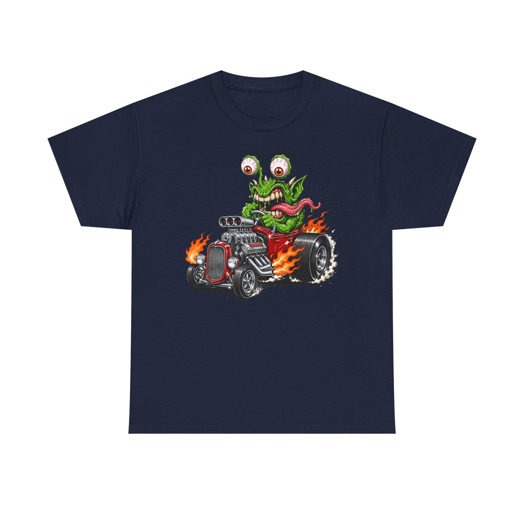 Wild-Eyed Monster Hot Rod Tee | Kustom Kulture Car Art, Unisex Retro Graphic T-Shirt Gift