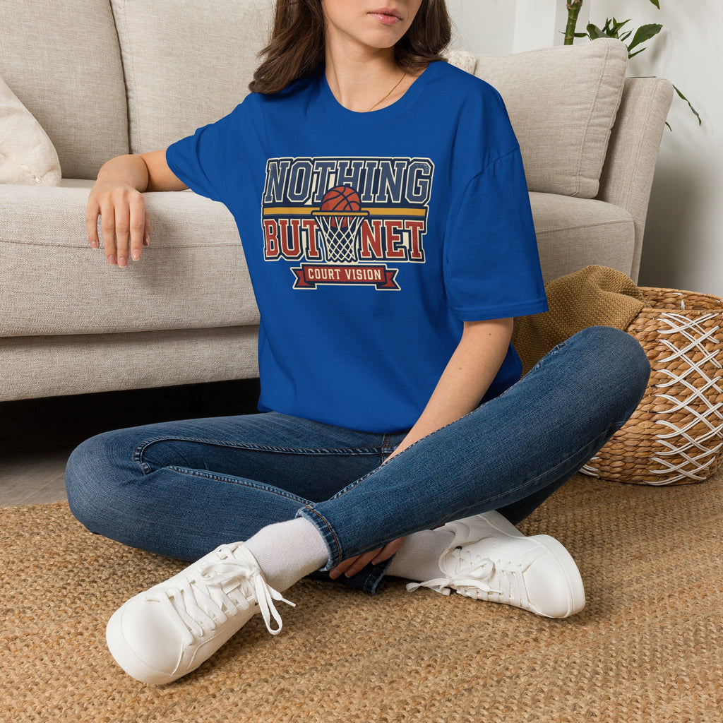 Basketball T-Shirt | Retro Hoops Court Vision Graphic Tee