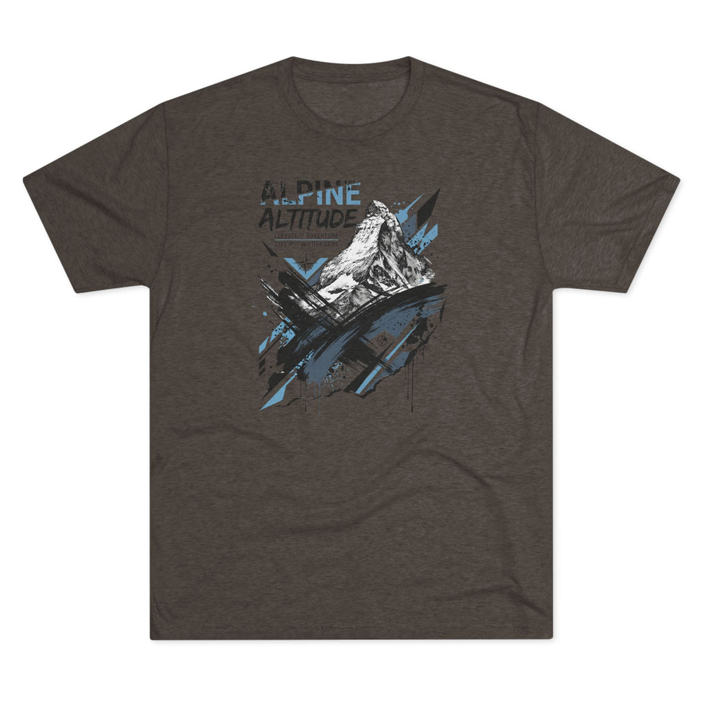 Alpine Altitude T-Shirt Mountain Peak Illustration Graphic Tee Hiking Gift Outdoor Nature Adventure Unisex