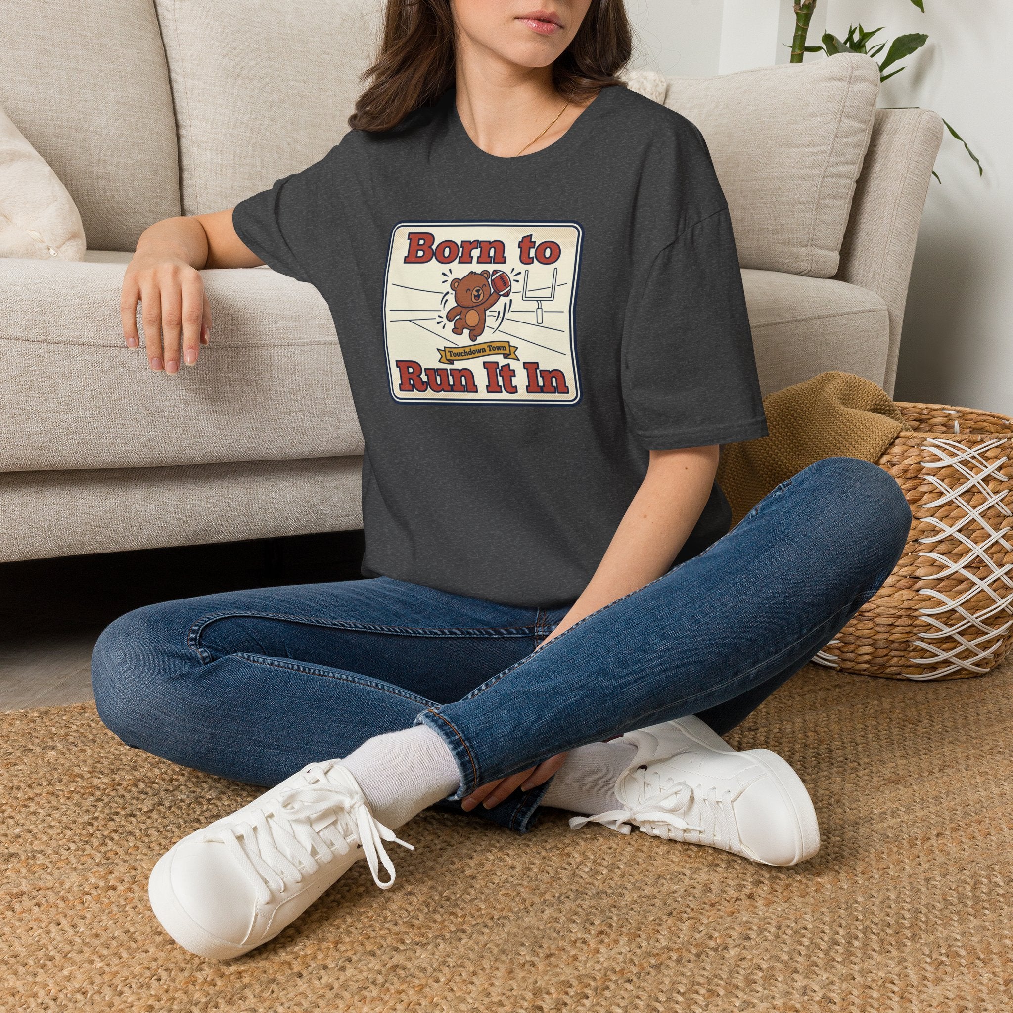 Funny Sports Bear T-Shirt | Cute Game Day Humor Graphic Tee