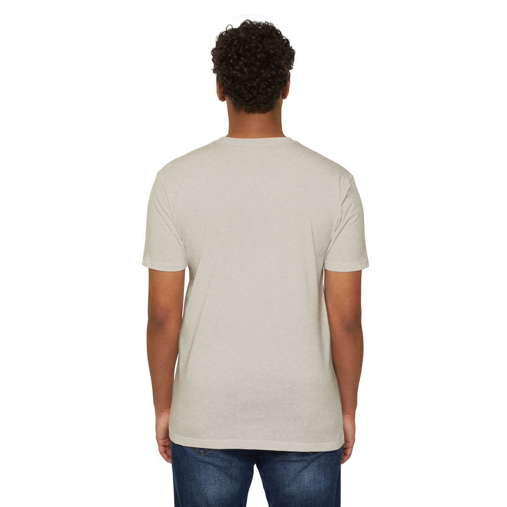 Plain crew neck T-shirt, light beige