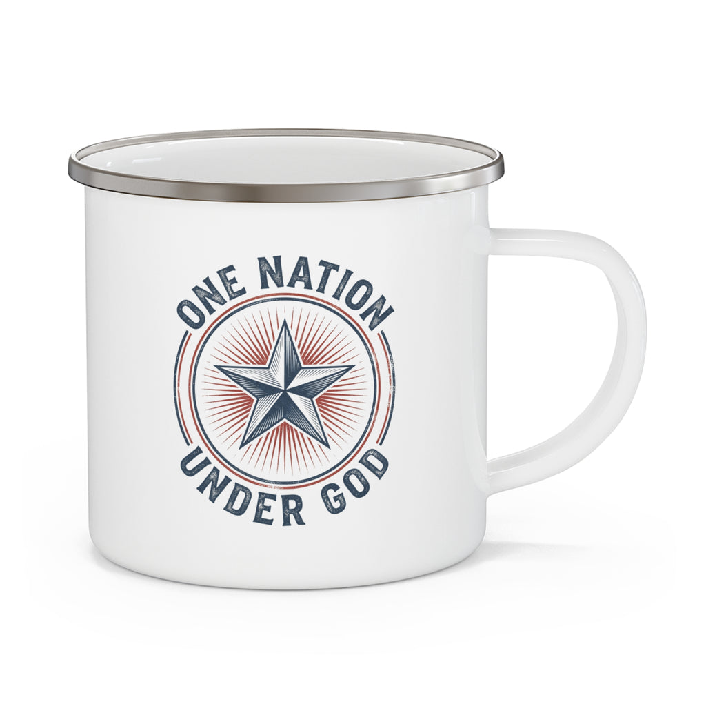 1776 Patriotic Enamel Camping Mug | Vintage American Coffee Mug | 4th of July Gift | Independence Day Mug | Rustic Outdoor Camp Cup