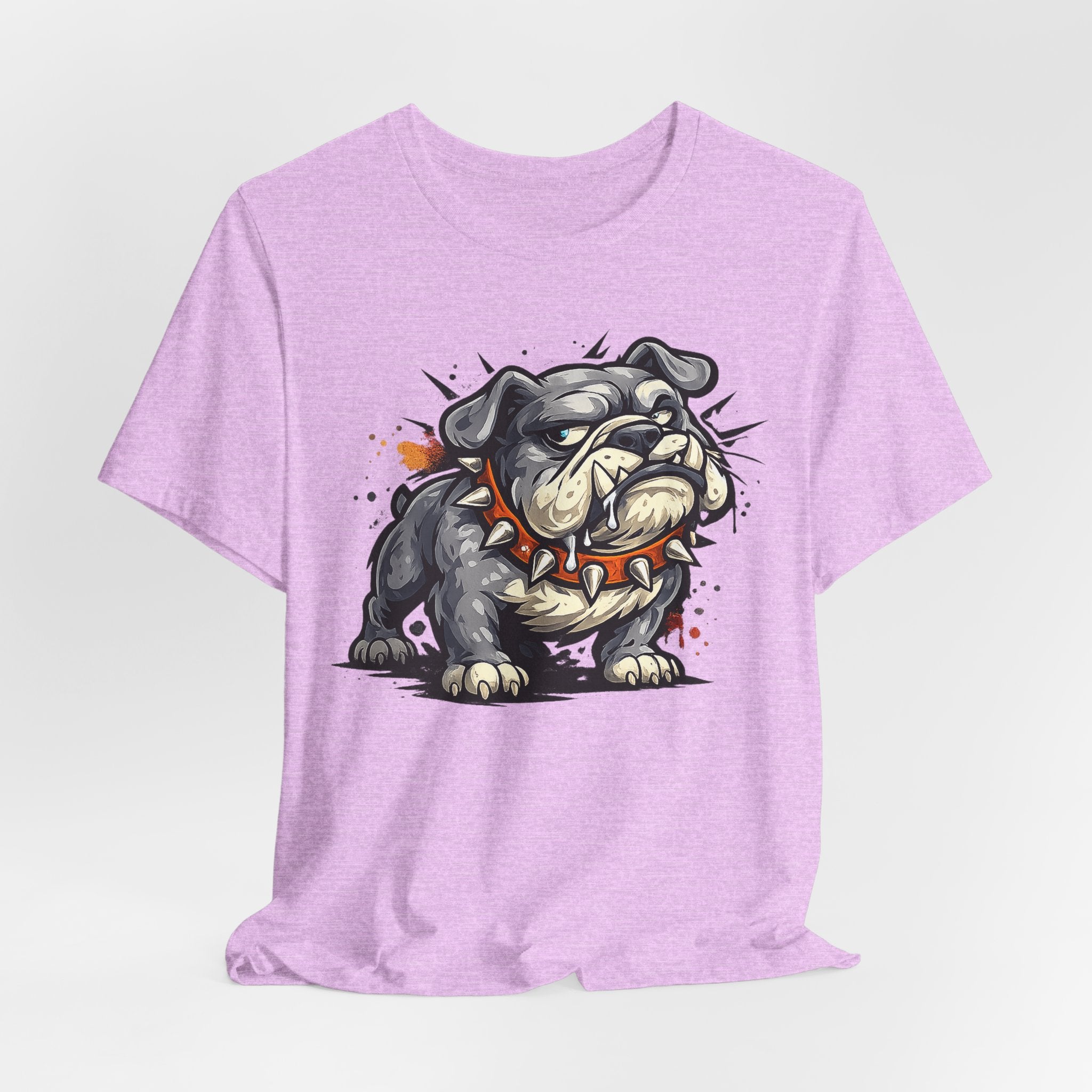 Bulldog Illustration Tee | Tough Cartoon Bulldog Graphic T-Shirt, Fierce Dog Art Unisex Gift